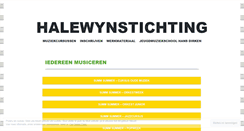 Desktop Screenshot of halewynstichting.be