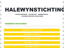 Tablet Screenshot of halewynstichting.be